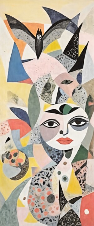 绘画,  72.7x30.3 in 