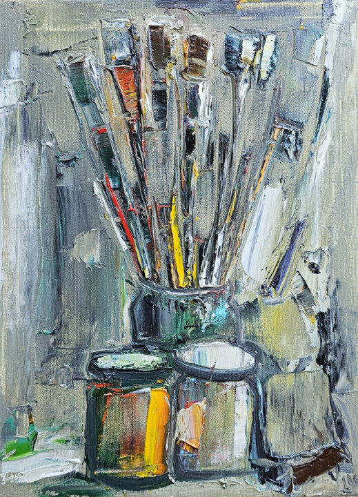 Tools of Creation 绘画, 15.8x11.8 in