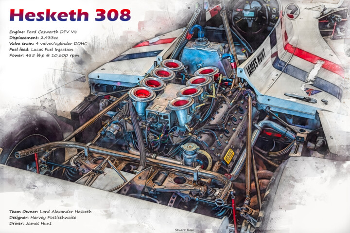摄影 标题为“Hesketh 308” 由Stuart Row, 原创艺术品, 操纵摄影