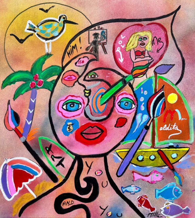 Visio Artifex 绘画, 17.7x15.8 in