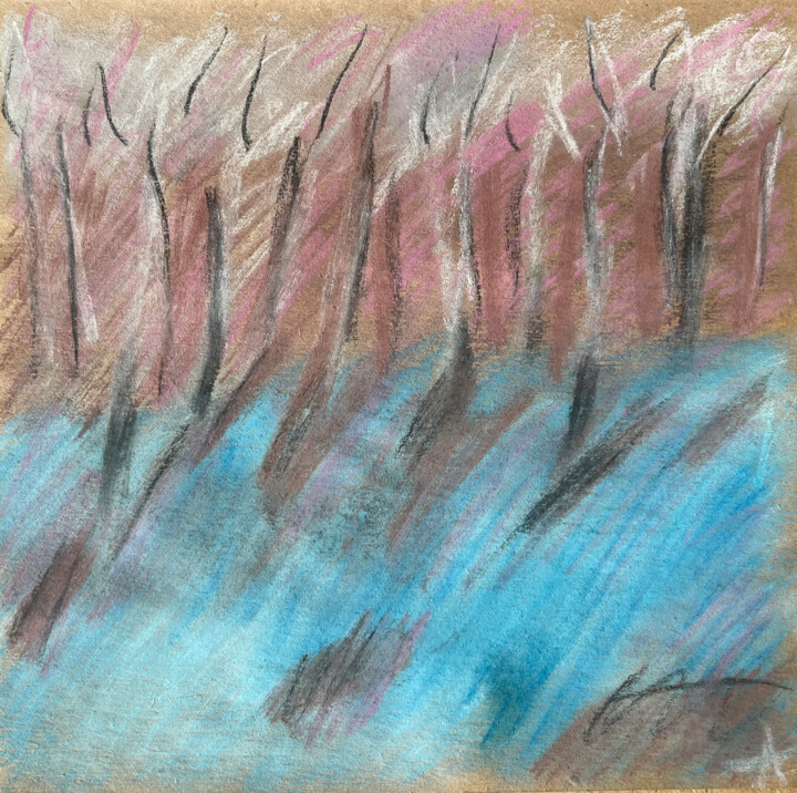 Drawing titled "3.43 / Back to the…" by Leni Smoragdova, Original Artwork, Pastel