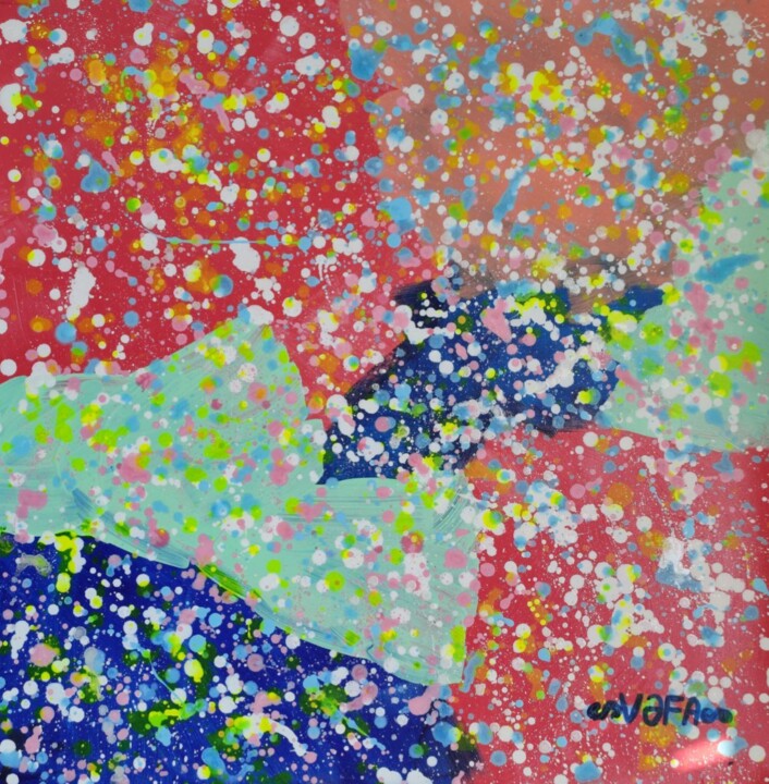 Moments of Joy 绘画, 17.7x17.7 in