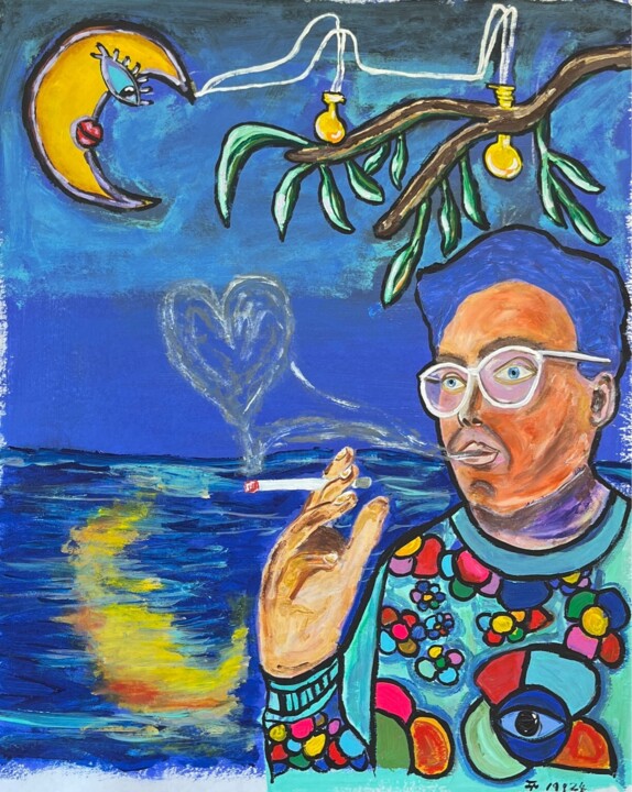 Clair de Lune 绘画, 26x21.3 in
