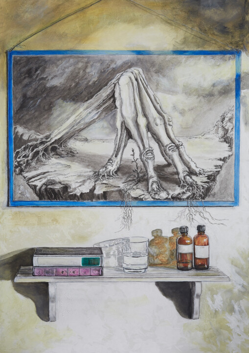 Freie Assoziation 绘画, 39.4x27.6 in