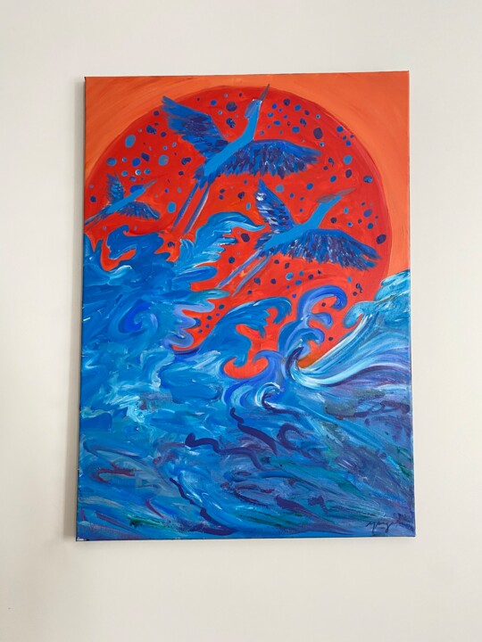 L’envol 绘画, 27.6x19.7 in