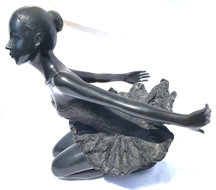 Black Swan 雕塑, 13.8x13.8 in