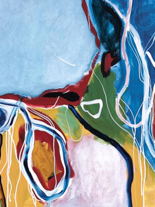 Digital Arts titled "Abstract Dreams in…" by Elena Avanesova, Original Artwork, Digital Painting