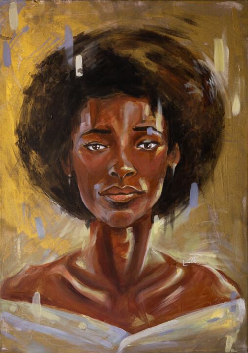 Golden Graceless 绘画, 27.6x19.7 in