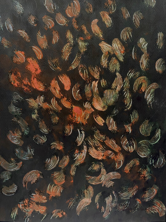 Les Feuilles 01 绘画, 15.8x11.8 in