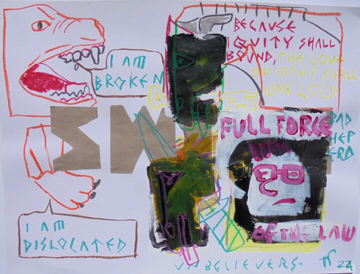 Pintura titulada "FULL FORCE" por Jonathan Wain, Obra de arte original, Acrílico