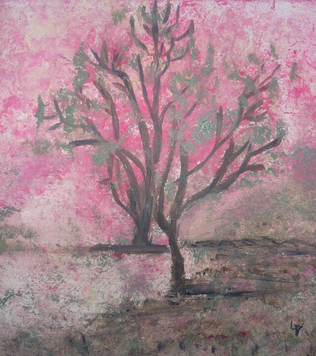 Aurore Painting, 15.8x15.8 in