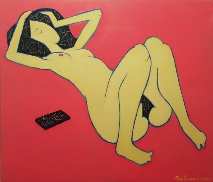 Pink 绘画, 23.6x27.6 in