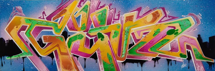 Déstructur 3/3 绘画, 11.8x31.5 in