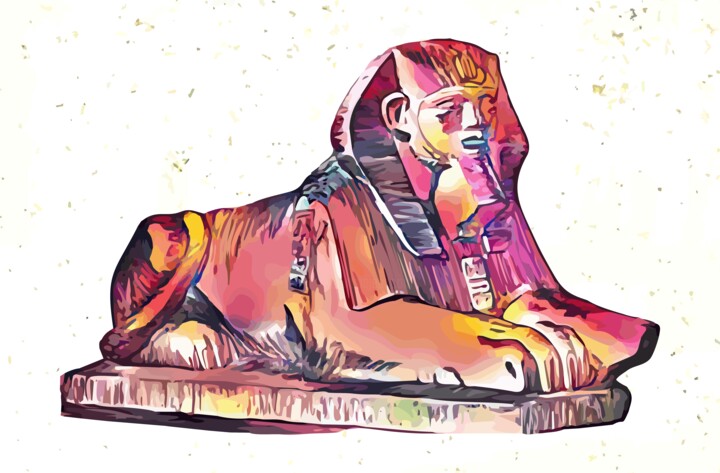 Egyptian Sphinx Arte digitale