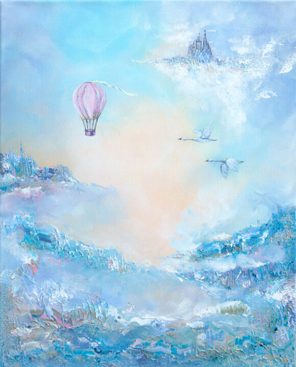 Aerial daydream 绘画, 19.7x15.8 in