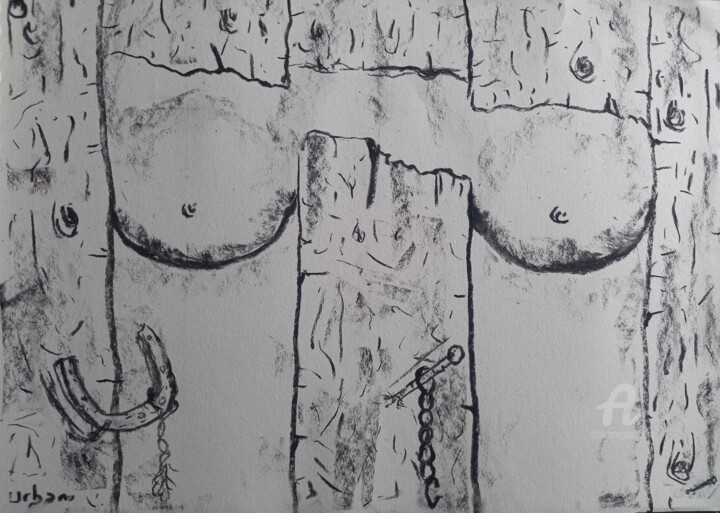 描画,  11.8x16.1 in 