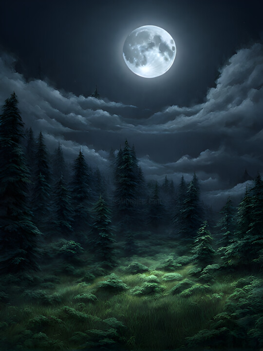 Forêt sous la Brume 数字艺术