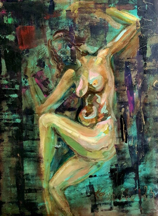 Woman body abstract 绘画, 31.5x23.6 in