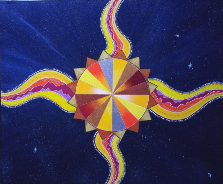 Hélios Schilderij, 21,3x25,6 in