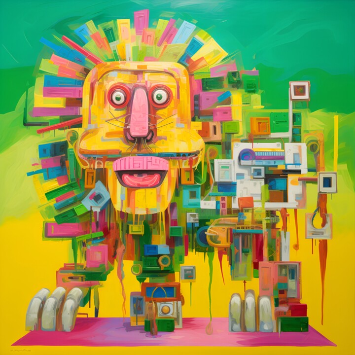 The Electronic Lion’s Dream 数字艺术