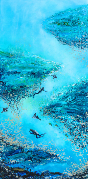 Underwater Adventure 绘画, 39.4x19.7 in