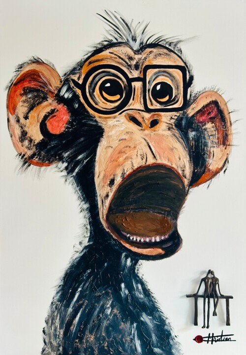 Monkey 绘画, 39.4x30.7 in