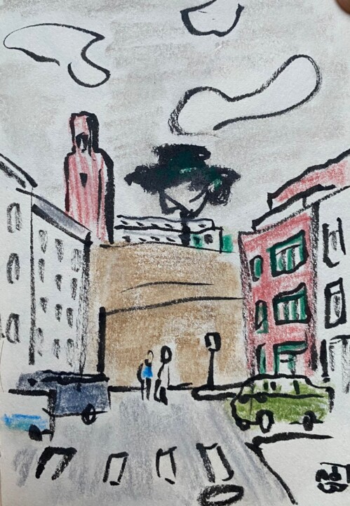 port de Brest 绘画, 5.5x3.9 in