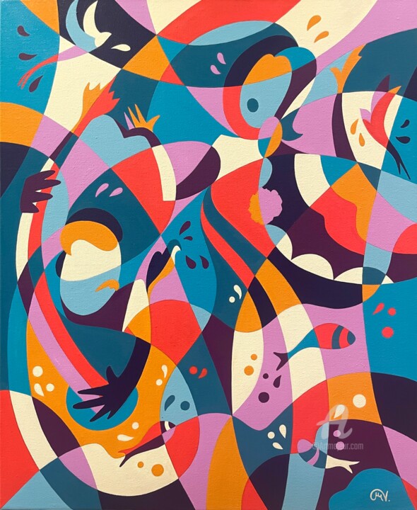 CANÇÃO DO MAR II 绘画, 24x19.7 in
