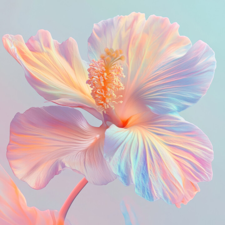 Tropical flower 数字艺术, 19.7x19.7 in