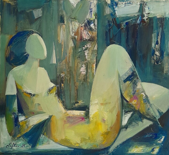 Resting Thoughts 绘画, 19.7x21.7 in