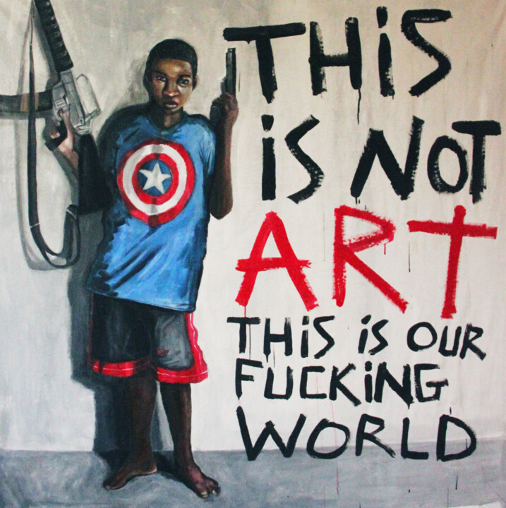 Peinture intitulée "This is not art" par Gabriel Grecco, Œuvre d'art originale, Acrylique