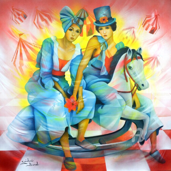 Et...caracoler jusaqu'au bout du rêve 绘画, 31.5x31.5 in