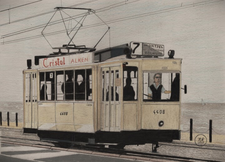 Tramway de la côte belge - Kusttram Σχέδιο, 11x15,8 in