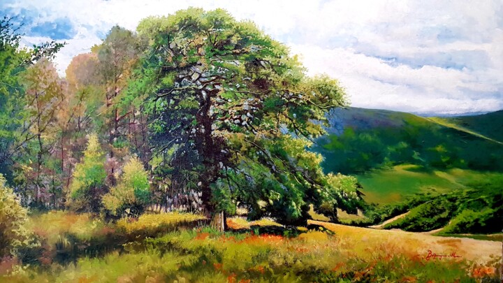 Encina en la Sierra de Codes 绘画, 35.4x47.2 in