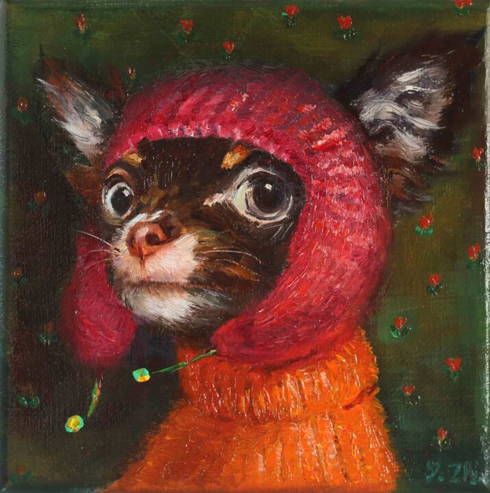 Winter is coming II 绘画, 5.9x5.9 in