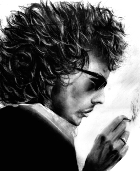 Bob Dylan 图画, 27.6x23.6 in