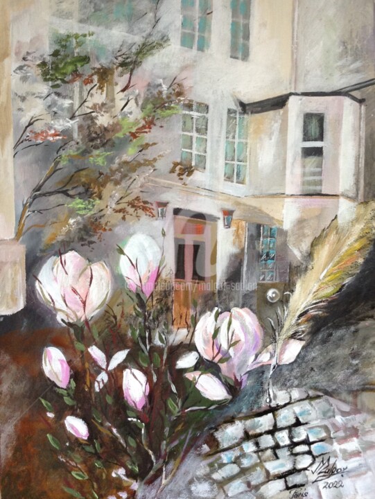 Sortie finale 1er avril 2022 绘画, 23.6x18.1 in
