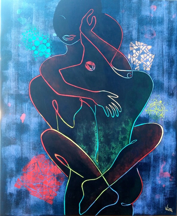 Ma Kalon 绘画, 28.7x25.6 in