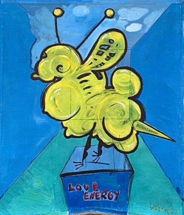 Bee 绘画, 51.2x45.3 in