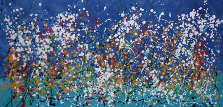 Summer Evening 绘画, 35.4x63 in