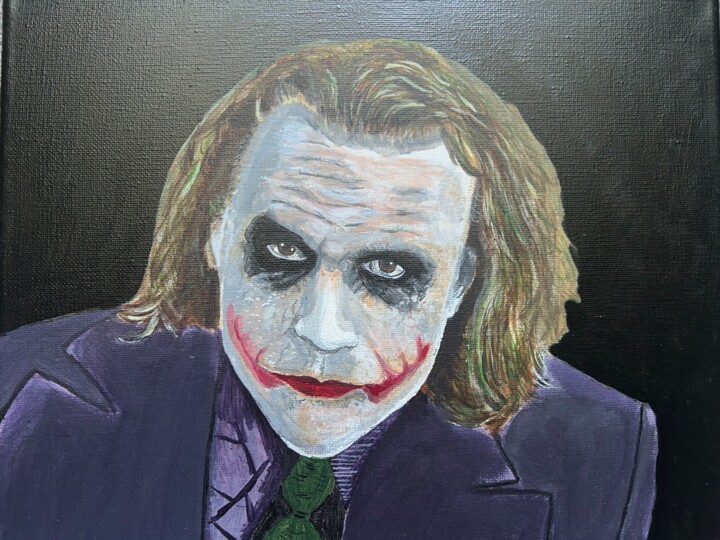 Heath Ledger as Joker 绘画, 9.5x11.8 in