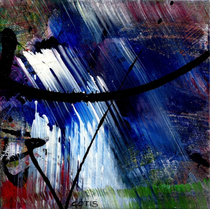 Rahaan - Abstraction - Abstract Art - Art Abstrait 绘画, 7.9x7.9 in