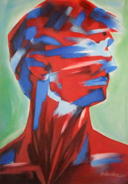 "Temporal Traces" 绘画, 27.6x18.9 in