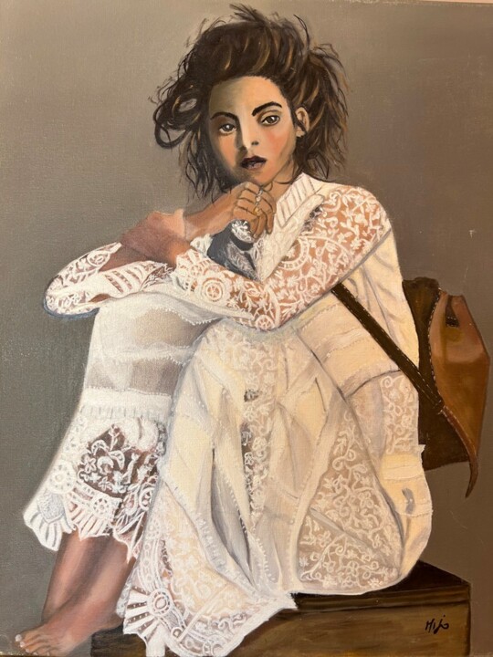 Dentelle Farouche 绘画, 21.7x18.1 in