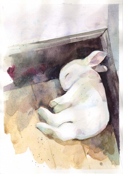 Tired 绘画, 11.8x8.3 in