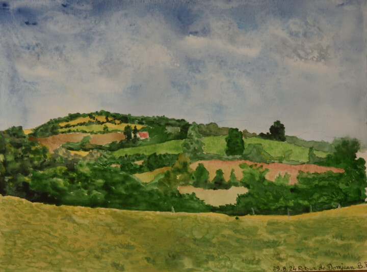 Retour de Domjean Картина, 8,3x11 in