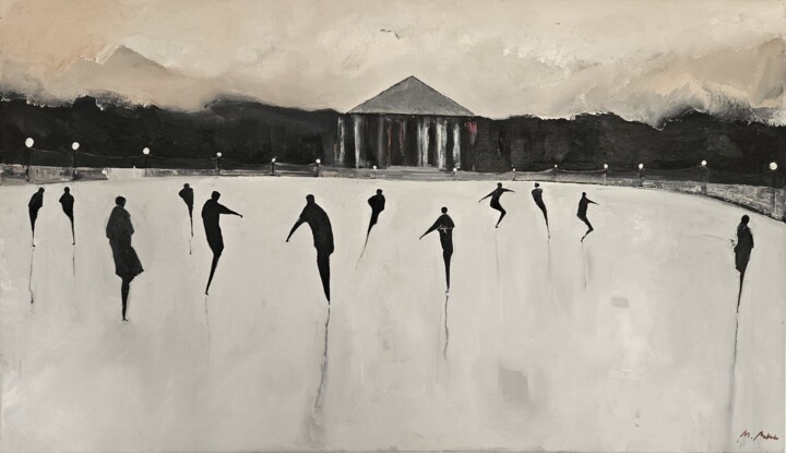 Ice rink Картина, 27,6x47,2 in