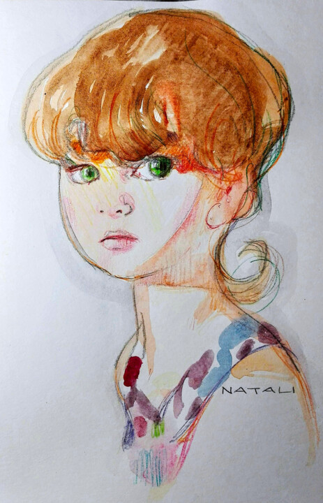 绘画,  8.3x5.9 in 