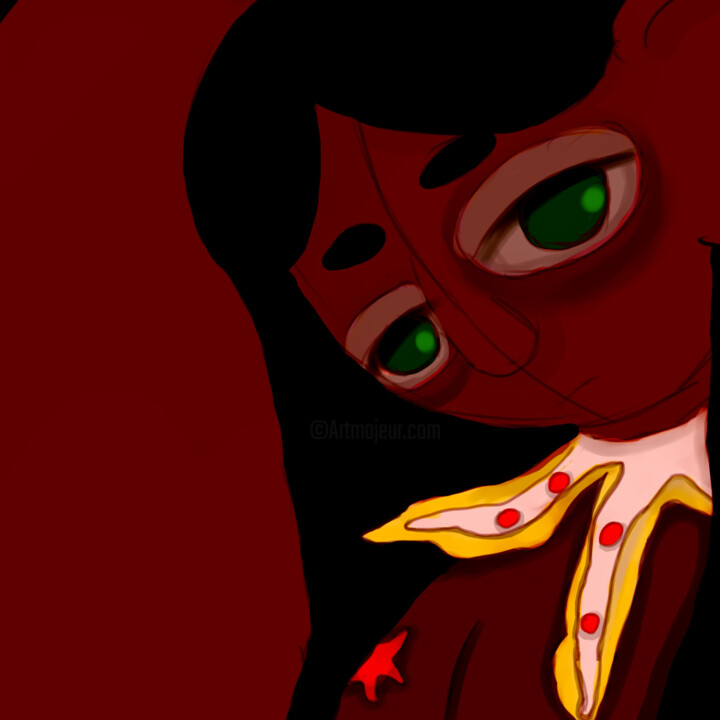 "she stares into emp…" başlıklı Dijital Sanat Sokolova Ekaterina tarafından, Orijinal sanat, Dijital Resim