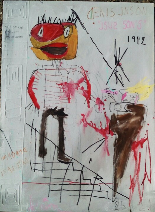 Jésus son's 绘画, 21.7x15.8 in